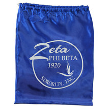 Zeta Phi Beta Sorority Bag Zeta Phi Beta Satin Shoe Bag Multi Purpose Pouch - £7.83 GBP