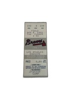 April 1993 4/8 BRAVES DODGERS Ticket Stub Glavine Win 74 Deion Sanders 2 2B - $20.58 CAD