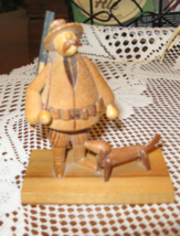 Hunter with Dog- Wood Figure-B Borowik &amp; S Byliniak-Handcarved-Poland-19... - $12.00