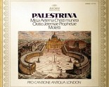 Palestrina: Missa Aeterna Christi Munera Oratio Jeremiae Prophetae Motetti - $19.99