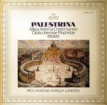 Palestrina: Missa Aeterna Christi Munera Oratio Jeremiae Prophetae Motetti - £15.89 GBP