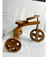 Vintage tricycle trike bike wooden hand made - $77.99