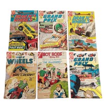 Set of 6 Hot Rod Grand Prix Drag N&#39; Wheels 1960s Silver Age Charlton Com... - €63,47 EUR