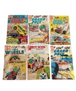 Set of 6 Hot Rod Grand Prix Drag N&#39; Wheels 1960s Silver Age Charlton Com... - $1,373.64 MXN