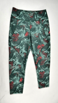 Patagonia Green Print Centered Crop Yoga Leggings Activewear  Womens Medium - $29.99