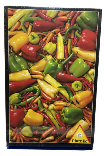 Puzzle 1000 Piece Bell Pepper Hot Peppers Chilis Piatnik NEW - $19.99