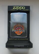 Hard Rock Cafe Zippo Lighter 25 Years Of Rock 1971-1996 Polished Chrome - €33,68 EUR