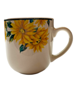 Sunflowers Coffee Mug Thompson Pottery Stoneware Yellow Flower Country Farm - $238.79 MXN