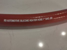 12&quot;L x 1&quot; ID RED Virgin Silicone Heater Hose 25mm 428°F Radiator Coolant... - $7.66