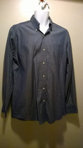 Tommy Hilfiger Ithaca 16 34/35 Blue Button Down Men&#39;s Dress Shirt Large - £19.09 GBP