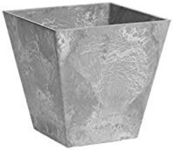 Ella Sq.Are Planter, 6-Inch, Grey, Artstone 35060 - £34.35 GBP