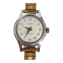 Vintage Chromatic F3104 Swiss Made Women&#39;s Watch 28mm Stretch Band New Battery - £37.31 GBP