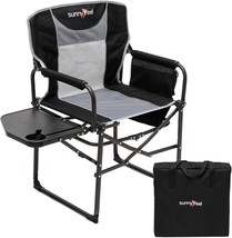 Sunnyfeel Camping Directors Chair, Heavy Duty, Oversized Portable Folding Chair - £72.95 GBP