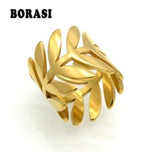 Borasi Brand Classic Gorgeous Tale Delicate Leaf Branch Ring Everyday Women Jew - £7.45 GBP