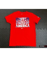 Nike Shirt Mens L Red United States Of America Team USA Soccer Slim Tee ... - £15.81 GBP