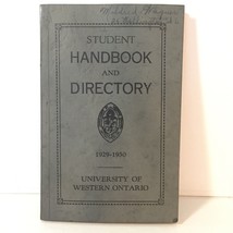 1929-1930 Western University Student Handbook and Directory - £14.67 GBP