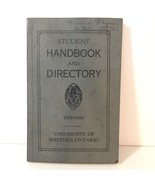 1929-1930 Western University Student Handbook and Directory - £14.04 GBP