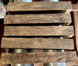 FIVE BEAUTIFUL KILN DRIED BOLIVIAN COFFEWOOD PEN LATHE BLANKS 6&quot; X 3/4 X... - $334.29 MXN