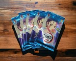 5x Demon Slayer Trading Cards Booster Packs Anime Collectable Japan - £10.42 GBP