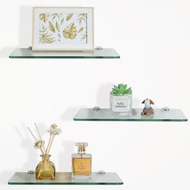 Sayayo Floating Shelves For Wall, Tempered Glass Shelves For Bathroom,, ... - $38.95