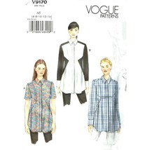 Vogue Sewing Pattern 9170 Tunic Blouse Misses Size 6-14 - $16.19
