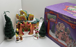 Dept 56 How The Grinch Stole Christmas Cindy Lou Who’s House w/ Grinch &amp; Max - £100.14 GBP