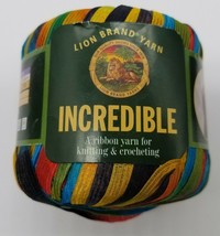 One(1) Skein Lion Brand Incredible Knit Crochet Ribbon Yarn City Lights 110 YDS - £9.00 GBP