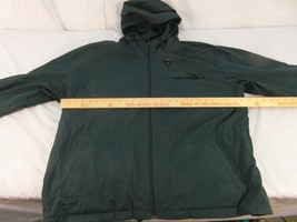 Adult Unisex Giorgio Morondi Green Reversible Fleece Inside Rain Jacket ... - $27.42