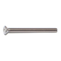 #8-32 x 2&quot; 18-8 Stainless Steel Coarse Thread Phillips Oval Head Machine Screws - £7.00 GBP