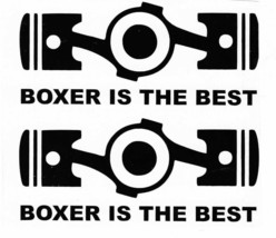 Boxer is the best - the world is flat decal sticker boxer engine 2x tuni... - $9.00