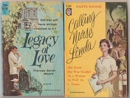 4 vintage pb romances Legacy of Love (Ace), an Ace Double &amp; a Harlequin  - £10.16 GBP