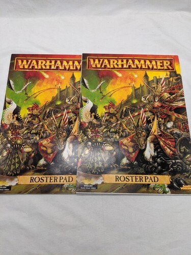 Lot Of (2) Warhammer English Roster Sheet Pads Games Workshop - $21.38