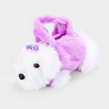 BOUTIQUE Novelty Plush Furry Fluffy Puppy Toy Dog Doll Handbag Crossbody Bag - £27.94 GBP