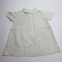 Vintage 30s Christening Collard White Gown Dress Baby Baptism Infant One... - £31.89 GBP