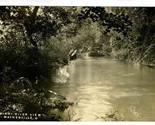 Miami River View Real Photo Postcard Waynesville Ohio 1910 - $13.86