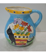 Ceramic Pitcher, # 1125, hand painted pitcher - $14.30