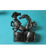 Wild Horses Ceramic Black Pottery Planter 10 X 8&quot; * - $145.27 CAD