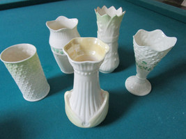 Belleek Ireland Vases Price For Each - £75.40 GBP