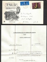 1971 GREAT BRITAIN Cover w/ Letter - Southampton to Ft Washington, PA USA K13 - £2.36 GBP