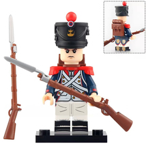 Line Infantry French Fusilier The Napoleonic Wars Minifigures Building Toys - £2.35 GBP