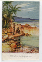 Child Life in The New Hebrides Rock Pools Beach Vanuatu postcard - £5.53 GBP
