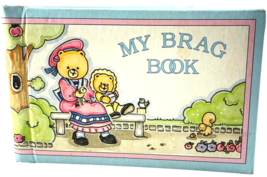 Clinton Prints Photo Album Brag Book Teddy Bear Feeding Squirrel Vintage... - $414.58 MXN