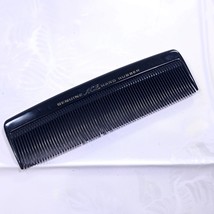 Vintage Genuine Ace Hard Rubber Pocket Comb 5&quot; Black Made in USA hair comb - $15.00