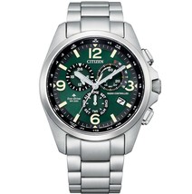 Citizen Men&#39;s Promaster Land Eco-Drive Green Dial Silvertone Stainless Steel  - £458.52 GBP