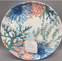 Sigrid Olsen Coral Reef Sea Ocean Melamine Dinner Plates Set Of 4 New - £31.87 GBP