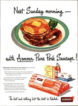 NOSTALGIC Print Ad Advertisement 1950 Armour Meat Mext Sunday Morning Sa... - £20.02 GBP