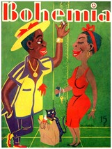 Wall Quality Decor 18x24 Poster.Room art.Bohemia cover.Black couple talks.6878 - £22.02 GBP