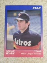 1989 Star Nolan Ryan #8 Texas Rangers Mint Free Shipping - £2.12 GBP