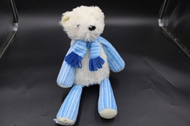 Scentsy Buddy Pooki The Polar Bear Plush White Blue Scarf Winter LUNA - £7.75 GBP