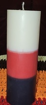 Custom 3 Color  6&quot; Pillar Candle - $21.00